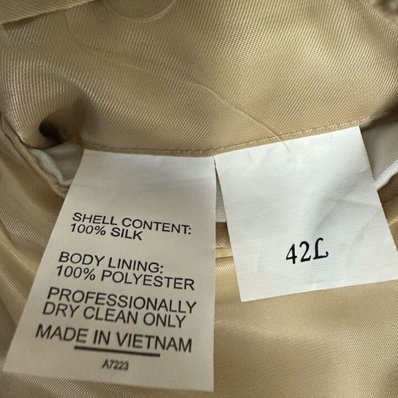 Daniel Gray, Men’s, Dress Blayse Jacket Silk, Beige, Sz 42 L, Redfish Jacket.! - Picture 9 of 11